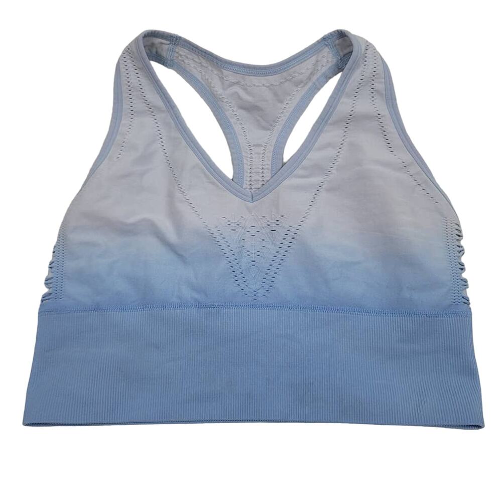 Victoria Secret Sport Bra Hiking Yoga Athletic Tye Dye Blue L